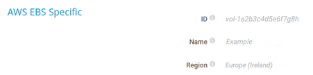 AWS EBS Specific AWS EBS Specific