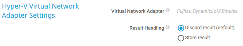 Hyper-V Virtual Network Adapter Settings Hyper-V Virtual Network Adapter Settings